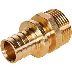 Переходник с наружной резьбой ROMMER 20xG 3/4 для труб из сшитого полиэтилена аксиальный, RFA-0001-002034