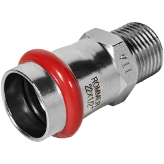 Переходник-НР ROMMER 22х1/2 из нержавеющей стали прессовой