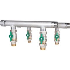 Напорный и всасывающий коллектор для установок Grundfos CMBE twin 1  - 1 1/4, 99229453