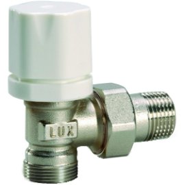 Радиаторный вентиль угловой LUXOR RS 2512/A 1/2 под термо/электро головку, присоединение EU, 12722721