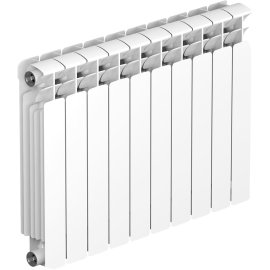 Радиатор биметаллический RIFAR BASE 500 10 секций боковое подключение (белый RAL 9016), 1RB50-10