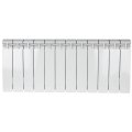 Радиатор биметаллический STOUT ALPHA 350 12 секций боковое подключение (белый RAL 9016)