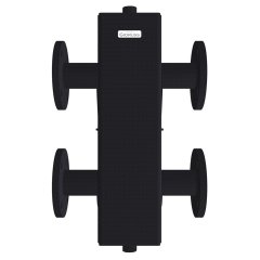 Гидравлический разделитель GIDRUSS GR-250-50F (до 250 кВт, фланец Ду-50, корпус 140х140х5 ст. 09Г2С), 11 00250 19