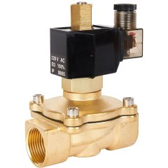 Клапан электромагнитный (соленоидный) двухходовой РОСМА СК-21-25 нормально открытый НО, АС 220В, G1, Ду25, 00000012958