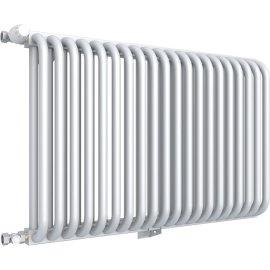 2-х трубчатый радиатор стальной ROMMER RST 2090/16 секций нижнее правое подключение RAL9016, RST-209016-020