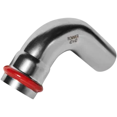 Угольник ROMMER однораструбный 90°-НПр, 42, из нержавеющей стали прессовой