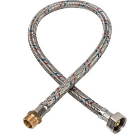 Гибкая подводка для воды STOUT НР 3/8 х ВР 1/2, длина 600 мм, SHF-0067-081015