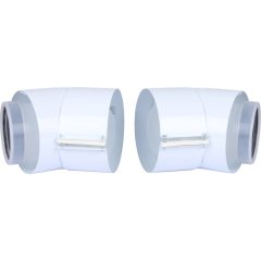 Отвод Vaillant 45 (2 шт.) 80/125 мм РР