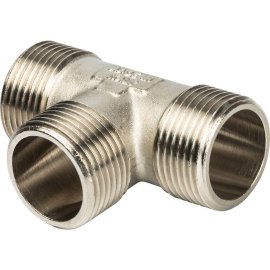 Тройник STOUT НН никелированный 1 X1 X1, SFT-0018-000111
