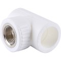 Тройник Kalde с внутренней резьбой 25х1/2 для полипропиленовых труб под сварку (цвет белый), 3222-tfo-250b25