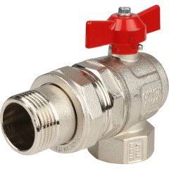 Кран шаровой Itap угловой полнопроходной IDEAL 298 1 (бабочка), американка