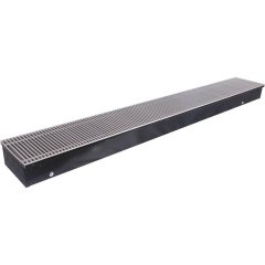 Внутрипольный конвектор STOUT SCN-1100 110х240х1800 (Решётка роликовая) правое подключение, SCN-1100-1124180