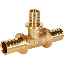 Тройник переходной ROMMER 25x20x25 для труб из сшитого полиэтилена аксиальный, RFA-0014-252025