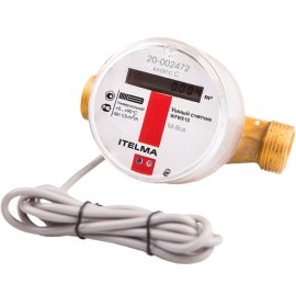 Электронный счетчик горячей воды ITELMA RS-485, класс точности С, Ду 15 мм, L 110 мм, WFWE 15.C1-110-485-0