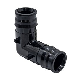 Угольник радиальный PPSU 32, черный,RTP