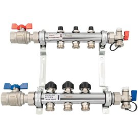 Комплект коллекторов с шаровыми кранами РЕХАУ HKV 3 контура, 12180313001
