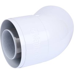 Колено Vaillant 45 град. DN 60/100 (к-т 2 шт.) (белый), 303809