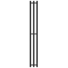 Полотенцесушитель STOUT электрический ROCK quadro 120*12 Черный матовый 3 опоры, SHQ-R2Q0-012012