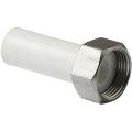 Штуцер Pro Aqua d=32-1.1/4 PP-R с накидной гайкой Белый