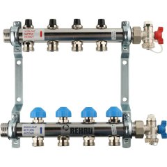 Распределительный коллектор РЕХАУ HKV на 4 контура (нерж .сталь)
