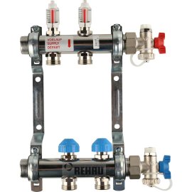 Распределительный коллектор РЕХАУ HKV-D на 2 контура (нерж .сталь), 12080211002