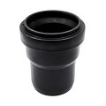 Переход с пластиковой на чёрную канализацию ВК ПП  50/48, черный,РТП