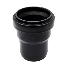 Переход с пластиковой на чёрную канализацию ВК ПП  50/48, черный,РТП