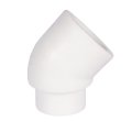 Угольник Политэк d=32 45* внутр./наруж.  для полипропиленовых труб под сварку (цвет белый)