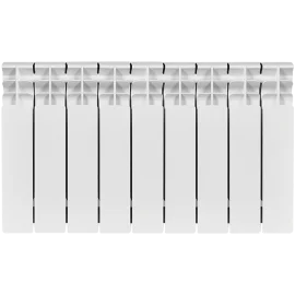 Радиатор биметаллический STOUT TITAN 350 9 секций боковое подключение (белый RAL 9016), SRB-3310-035009