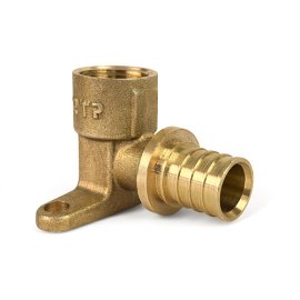 Водорозетка аксиальная, латунь, внутренняя резьба,20х1/2, желтый, RTP