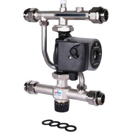 Насосно-смесительный узел STOUT с термостатическим клапаном 30-60°C, с насосом UPSO 25-65, 130 mm, SDG-0120-007001