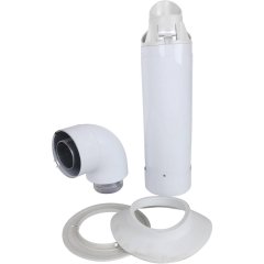 Удлинитель телескопический Vaillant DN 60/100 белый, 303806