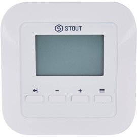 Проводной комнатный регулятор STOUT R-9s, белый, STE-0101-009005