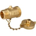 Кран латунный Itap 139 3/4 со щтуцером и заглушкой, 40908