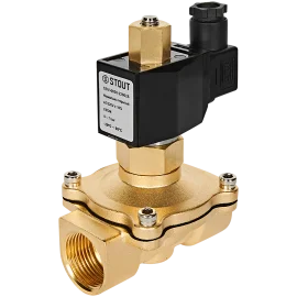 Клапан соленоидный (электромагнитный) STOUT прямого действия НО 220В G1 SSV-0020-220025