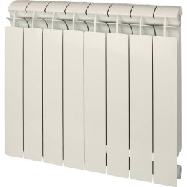 Радиатор биметаллический Global STYLE PLUS 500 8 секций боковое подключение (белый RAL 9010), STP05001008