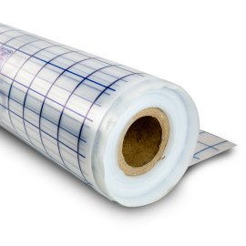 Плёнка для теплого пола текстурная с разметкой 1,05 м х 0,15 мм х 200 м, прозрачная, RTP