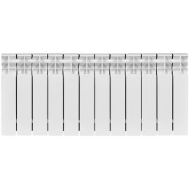 Радиатор биметаллический STOUT TITAN 350 12 секций боковое подключение (белый RAL 9016), SRB-3310-035012