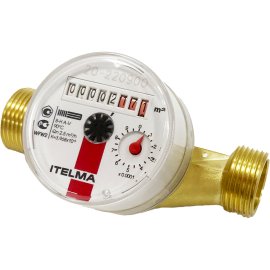 Счетчик горячей воды ITELMA (Ду=20мм, L=130мм, Qном=2,5 м3/ч)