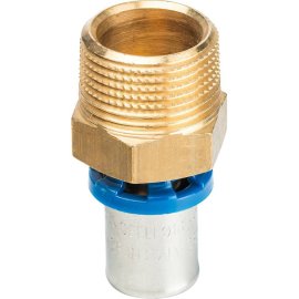 Муфта Prandelli Multyrama с нар.рез. (16х2,0)х3/4 профиль H, TH, U для металлопластиковых труб прессовой, 509.01.61.6