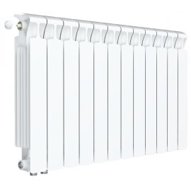 Радиатор биметаллический RIFAR MONOLIT VENTIL 500 MVL 12 секций нижнее левое подключение (белый RAL 9016), 3RM50.VL-12