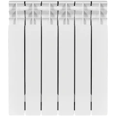 Радиатор биметаллический STOUT TITAN 500 6 секций боковое подключение (белый RAL 9016)