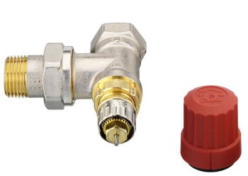 Клапан угловой Danfoss RA-N для двухтрубной насосной системы отопления Д 15мм, 013G3903