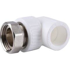 Угольник Kalde с накидной гайкой для полипропиленовых труб 25х1