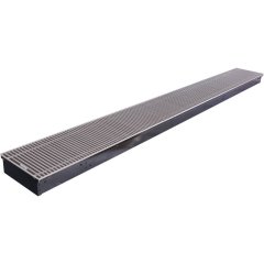 Внутрипольный конвектор STOUT SCN-1100 80х240х2200 (Решётка роликовая) правое подключение, SCN-1100-0824220