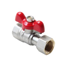 Кран шаровой Pro Aqua D 1/2 для подключения манометра, ручка-бабочка, В-В, FWB71-F15-F15x