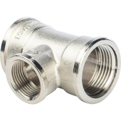 Тройник STOUT ВВ переходной никелированный 1 X3/4X1, SFT-0022-001341