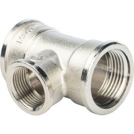 Тройник STOUT ВВ переходной никелированный 1 X3/4X1, SFT-0022-001341