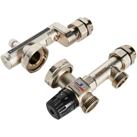 Насосно-смесительный узел ROMMER с термостатическим клапаном 20-55°C, без насоса