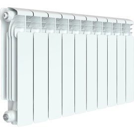 Радиатор алюминиевый RIFAR ALUM VENTIL 350 VR 10 секций нижнее правое подключение (белый RAL 9016), 2RАl35.VR-10